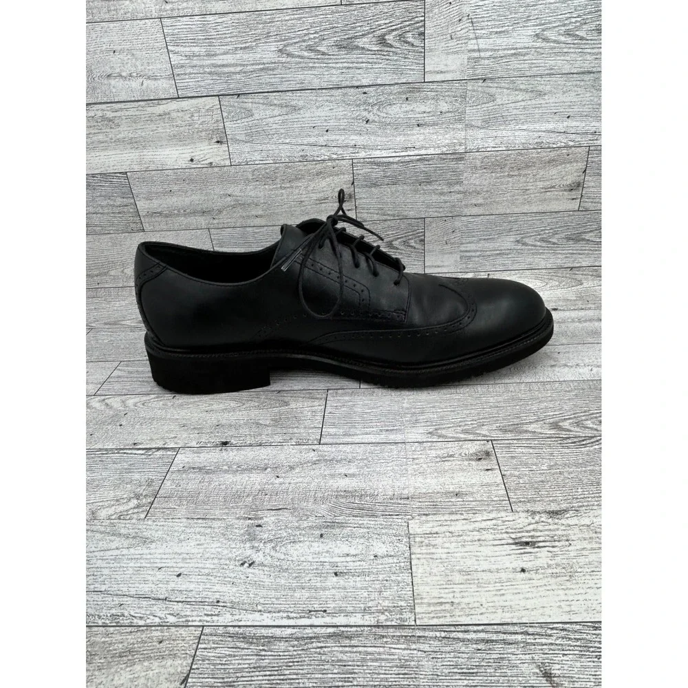 Rockport Dressports Wingtip Oxfords Black Leather Lace Up Men Shoes 10W‎